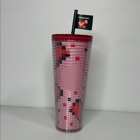 Starbucks Other - Starbucks Mosaic Pink Tumbler with Straw